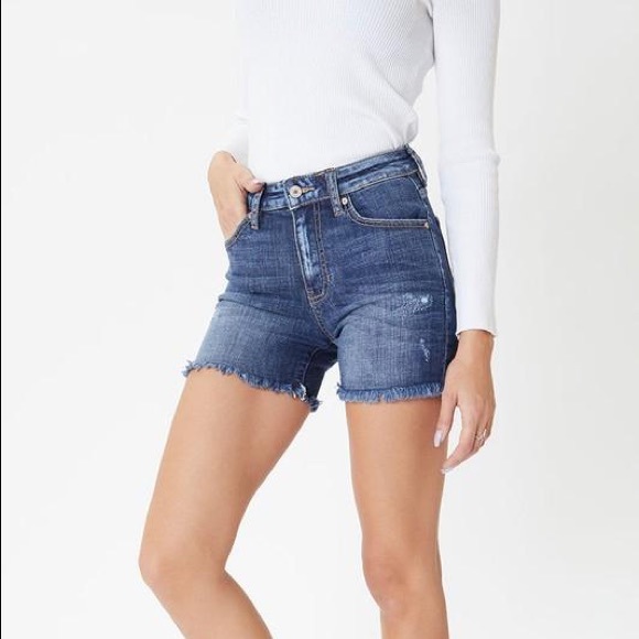 KanCan Denim Frayed Shorts - Picture 6 of 9